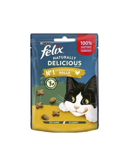 Purina Felix Snacks Gato Naturally Delicious Frango com erva gateira 50gr