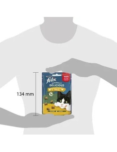 Purina Felix Snacks Gato Naturally Delicious Frango com erva gateira 50gr 2