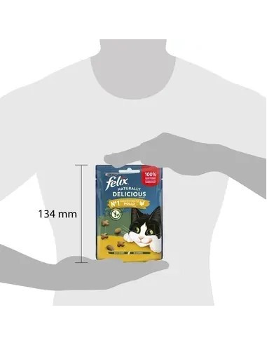 Purina Felix Snacks Gato Naturally Delicious Frango com erva gateira 50gr