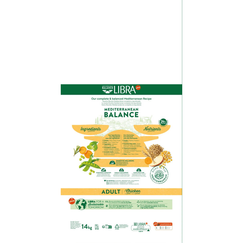 Libra Cão Adult Frango 15Kg