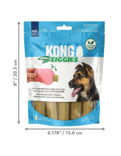 Kong Snacks Ziggies p/rechear Brinquedos PUPPY - M/L (XZ72E)
