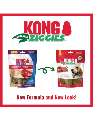 Kong Snacks Ziggies p/rechear Brinquedos - S (XA62E)
