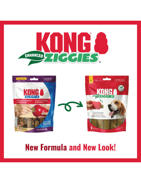 Kong Snacks Ziggies p/rechear Brinquedos - S (XA62E)