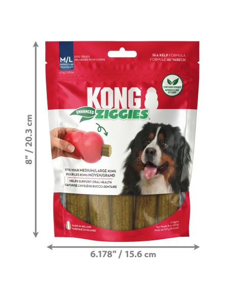 Kong Snacks Ziggies p/rechear Brinquedos - M/L (XA42E)