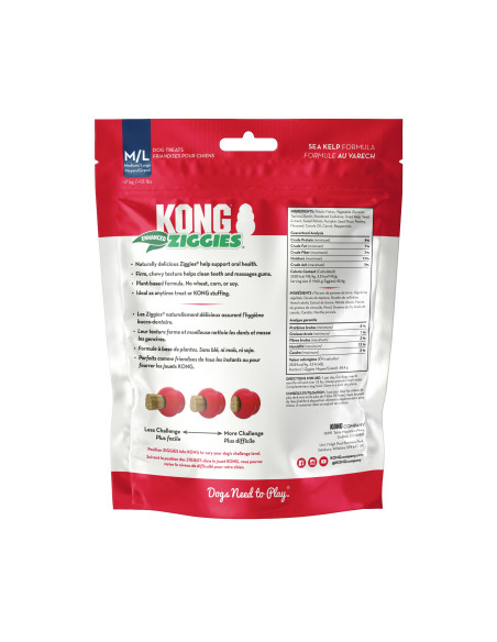 Kong Snacks Ziggies p/rechear Brinquedos - M/L (XA42E)