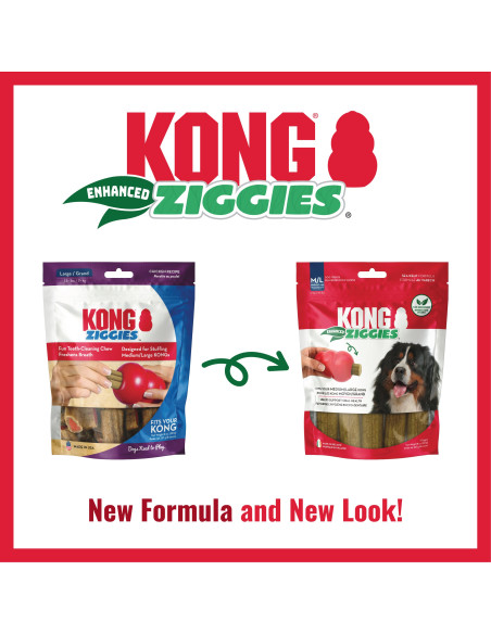 Kong Snacks Ziggies p/rechear Brinquedos - M/L (XA42E)