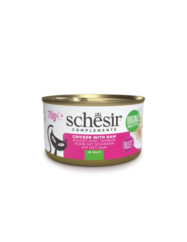 Schesir Gatos Húmidos Filetes de Frango c/ Presunto 85gr