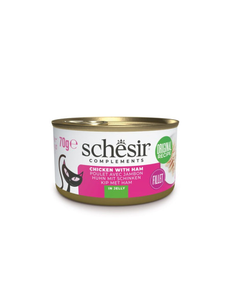 Schesir Gatos Húmidos Filetes de Frango c/ Presunto 85gr