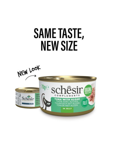 Schesir Gatos Húmidos Atum c/ Algas 85gr