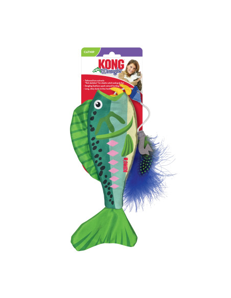 Brinquedo Kong Wrangler Angler com catnip - cor sortida (CA473E)