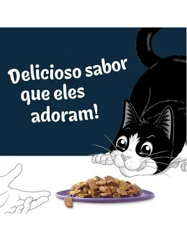 Purina Gatos Húmidos Felix Deliciously Sliced (Seleção Favoritos) 12x80gr.