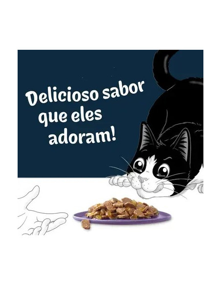 Purina Gatos Húmidos Felix Deliciously Sliced (Seleção Favoritos) 12x80gr.