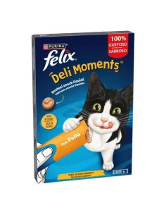 Purina Gatos Húmidos Felix Deli Moments Frango 4x10gr.