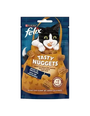 Purina Felix Snacks Gato Tasty Nuggets frango com pato 50gr