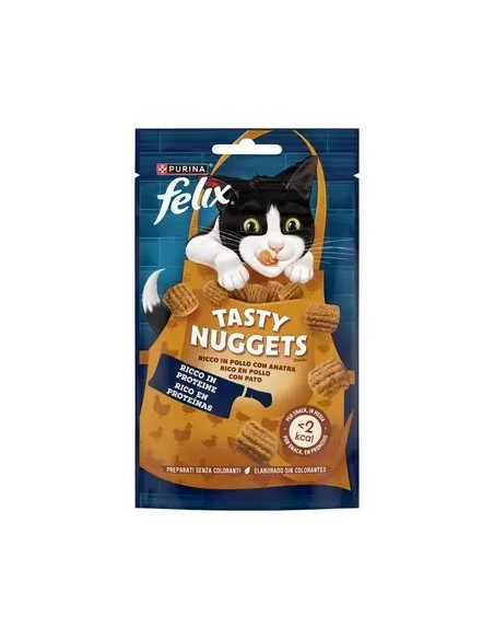 Purina Felix Snacks Gato Tasty Nuggets frango com pato 50gr