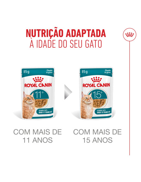 Royal Canin Ageing +11 (Gravy), Gatos, Húmidos, Sénior, Alimento