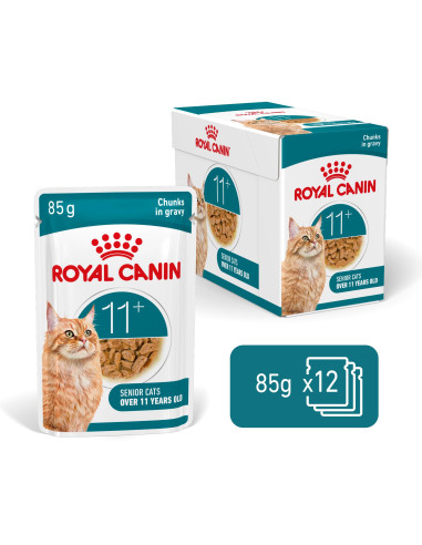 Royal Canin Ageing +11 (Gravy), Gatos, Húmidos, Sénior, Alimento