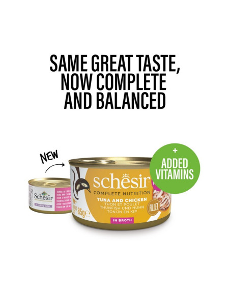 Schesir Atum, Carne e Arroz 85gr
