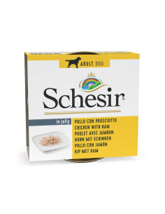 Schesir Cão Húmidos in jelly Frango com Presunto 150gr