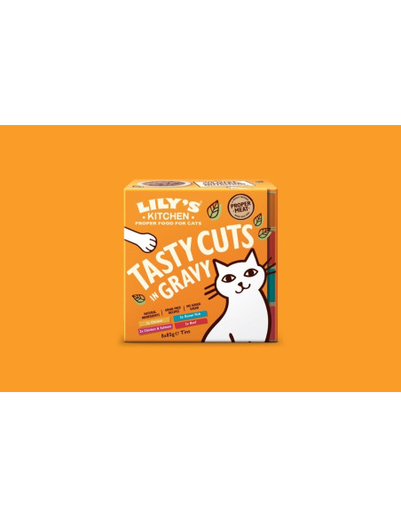 Lily's Kitchen Gato Húmidos Tasty Cuts in Gravy 8x85gr
