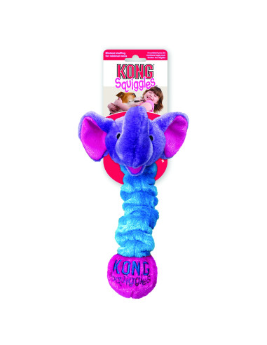 Brinquedo Kong Peluche Elástico Squiggles c/ som - M (50 cm)