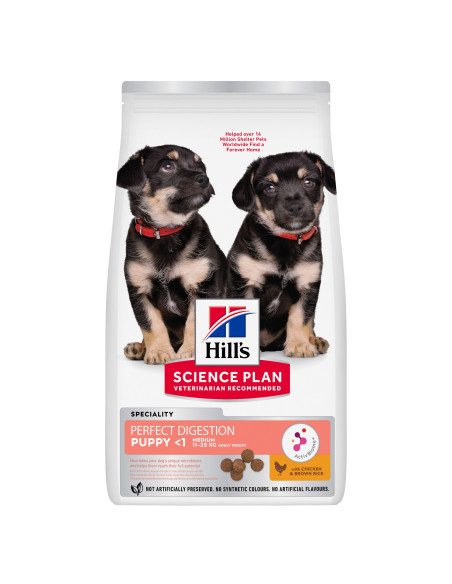 Hill's Science Plan Cão Puppy Perfect Digestion Medium Frango