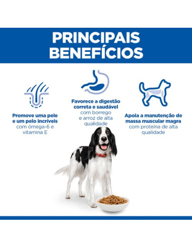 Hill's Science Plan Canine Medium Adult Borrego 12kg