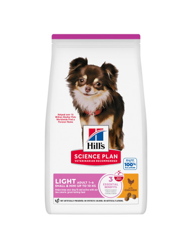 Hill's Science Plan Cão Adulto Light Small e Mini Frango