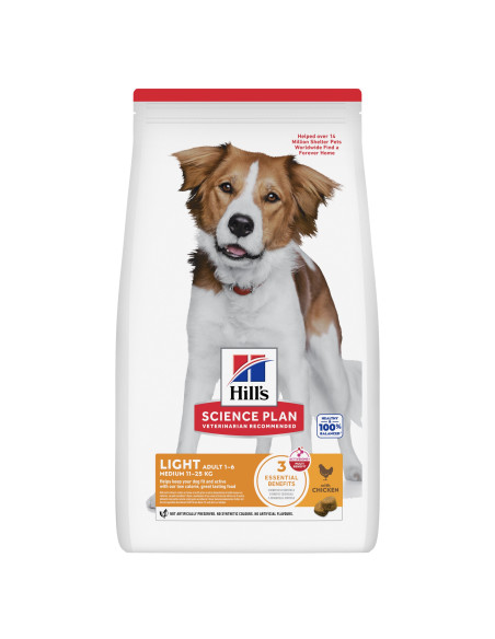 Hill's Science Plan Cão Adulto Light Medium Frango