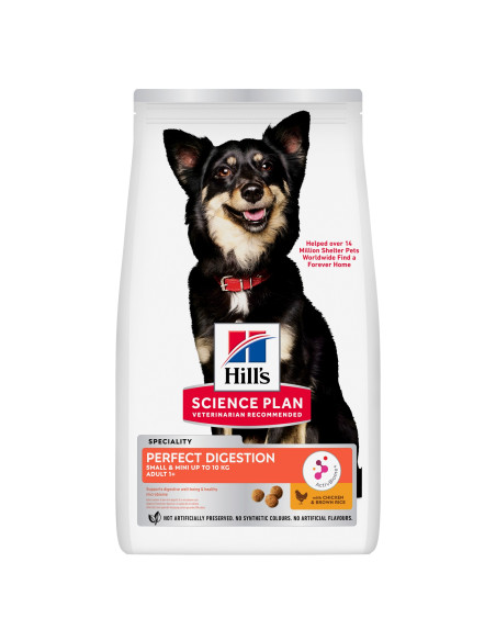 Hill's Science Plan Cão Adulto Perfect Digestion Small e Mini Frango