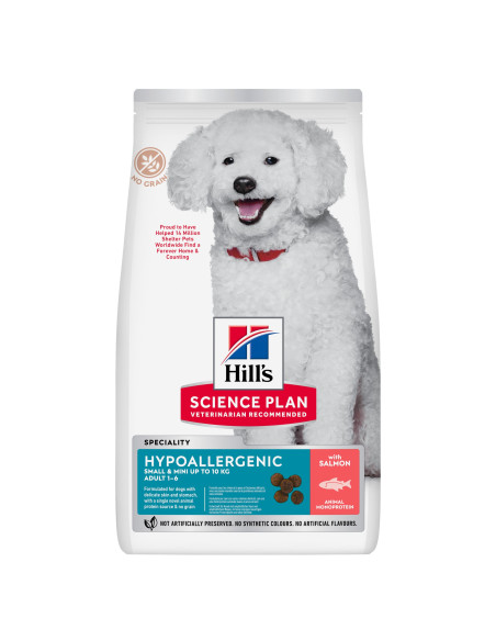 Hill's Science Plan Cão Adulto Hypoallergenic Small e Mini Salmão