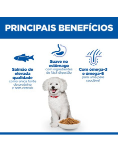 Hill's Science Plan Cão Adulto Hypoallergenic Small e Mini Salmão 2