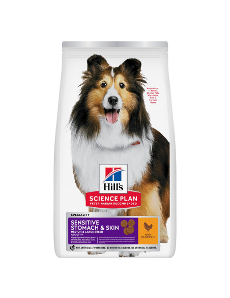 Hill's Science Plan Canine Adult Sensitive Stomach e Skin Frango 12kg