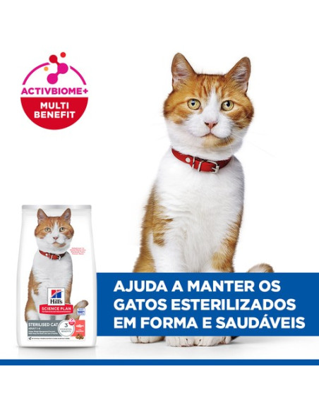 Hill's Science Plan Gato Adult Sterilised Salmão