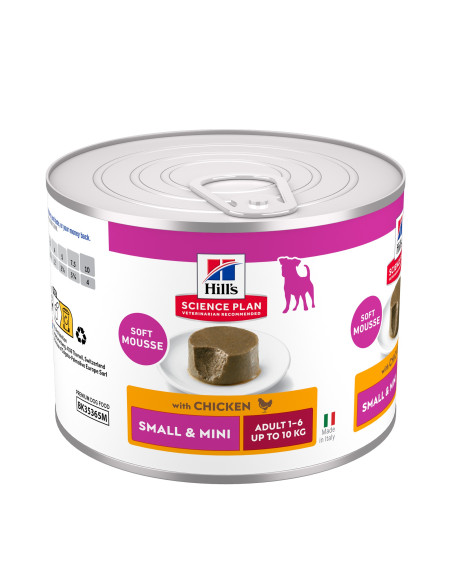Hill's Science Plan Cão Húmidos Adult Mousse Small e Mini Frango