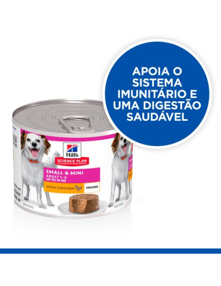 Hill's Science Plan Cão Húmidos Adult Mousse Small e Mini Frango