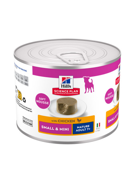 Hill's Science Plan Cão Húmidos Mature Mousse Small e Mini Frango