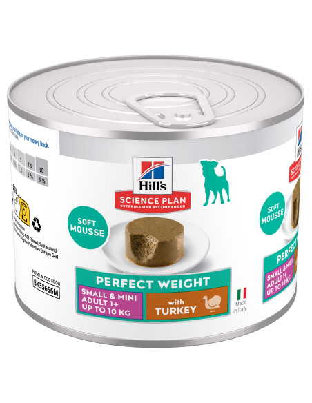Hill's Science Plan Cão Húmidos Adult Mousse Perfect Weight Small e Mini Perú