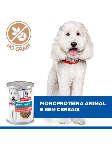 Hill's Science Plan Cão Húmidos Adult Hypoallergenic Salmão
