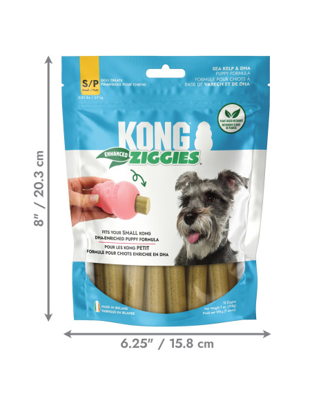 Kong Snacks Ziggies p/rechear Brinquedos PUPPY - S (XZ92E)