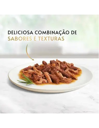 Purina Gourmet Gold Duplo Prazer Com Carne Vaca lata 85gr