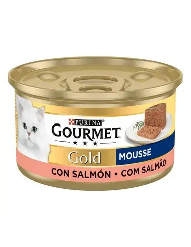 Purina Gourmet Gold Mousse Salmão lata 85gr