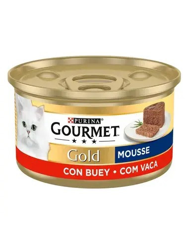 Purina Gourmet Gold Mousse Carne de Vaca lata 85gr
