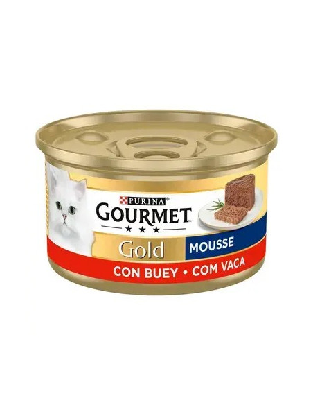 Purina Gourmet Gold Mousse Carne de Vaca lata 85gr