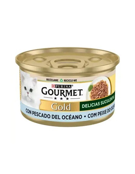 Purina Gourmet Gold Delícias Suculentas com Peixe do oceano 85gr