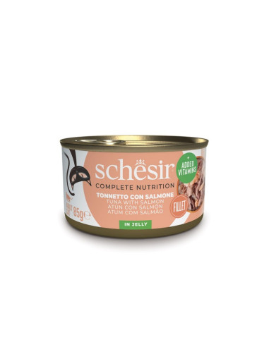 Schesir Gato Húmidos Complete Nutrition in jelly Atum com Salmão