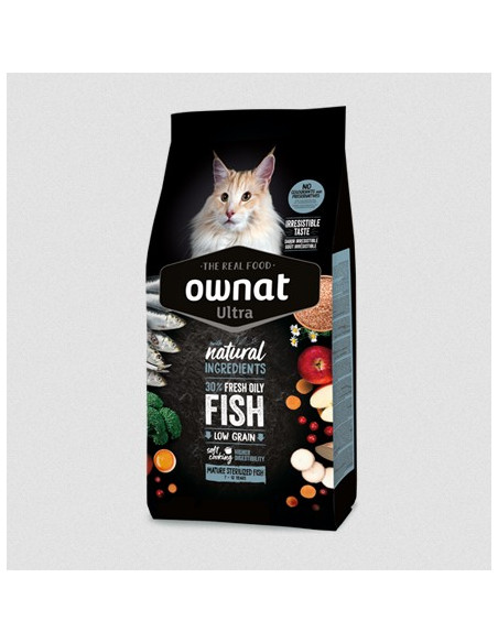 Ownat Gato ULTRA Mature Sterilised Fish
