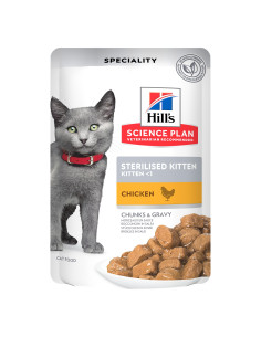 Hill's Science Plan Esterilizado Kitten Frango 12x85gr