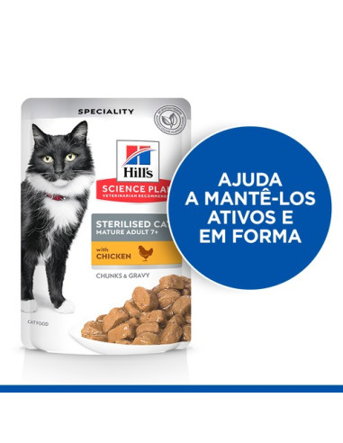 Hill's Science Plan Esterilizado Mature Frango 12x85gr