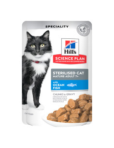 Hill's Science Plan Esterilizado Mature Peixe do Oceano 12x85gr